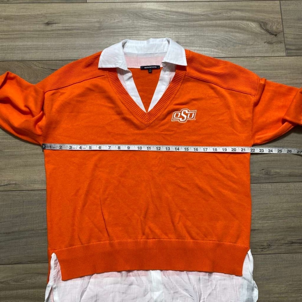 Emerson Street‎ Clothing Womens OSU Cowboys Built In Short Sweater Small Orange - Picture 2 of 8
